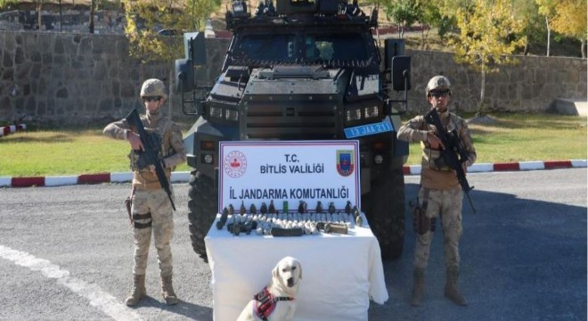 10 kilo patlayıcı ile 22 adet el bombası ele geçirildi