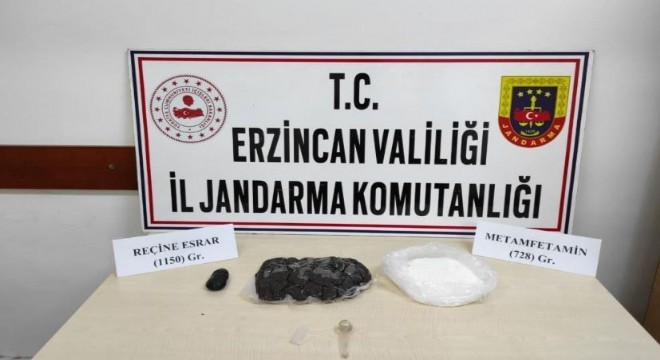 1150 gram reçine esrar ele geçirildi