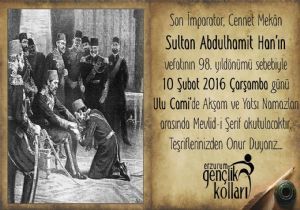 AK Gençlerden 2.Abdülhamid Han’a vefa