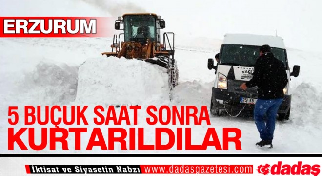 5,5 saat sonra kurtarıldılar