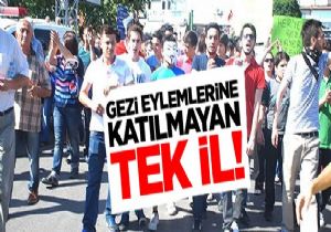 Gezi Eylemlerine Katılmayan Tek İl