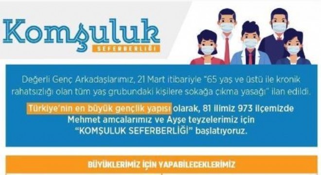 AK Gençlikten 81 ilde Komşuluk Seferberliği