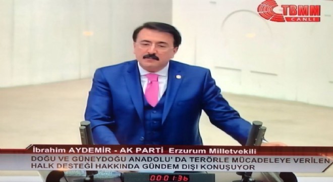 Aydemir TBMM’de milli hassasiyeti dile getirdi