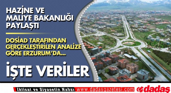 Bakanlık Erzurum verilerini paylaştı