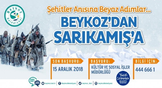 Beykoz’dan Sarıkamış’a Beyaz Adımlar