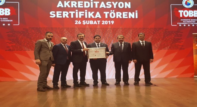 ETB akreditasyon belgesi aldı