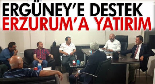 Ergüney’e desteğe geldi, yatırım müjdesi verdi...