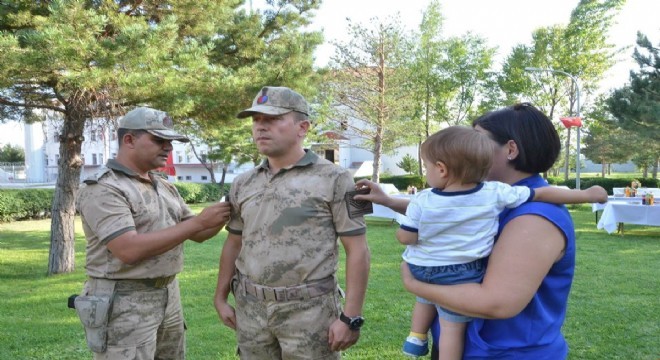 Erzincan İl Jandarma Komutanlığı nda rütbe töreni
