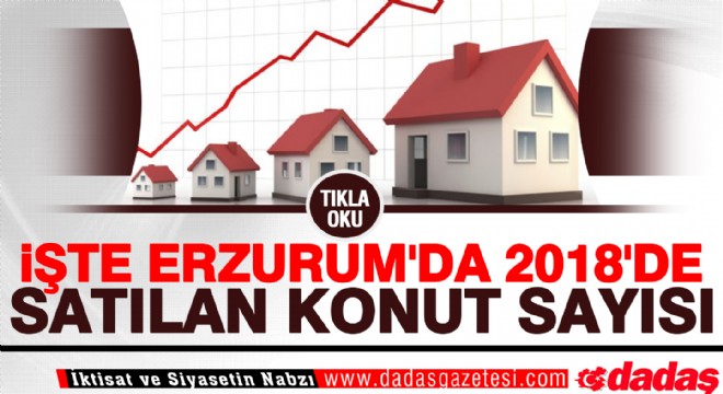 Erzurum Konut Satış istatistikleri açıklandı