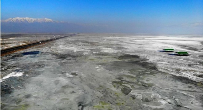 Erzurum Ovası beyaz örtüye büründü