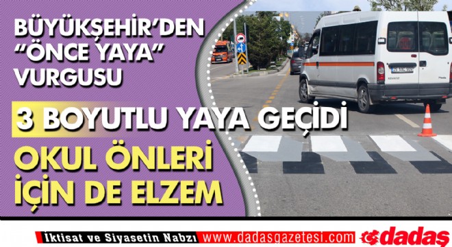 Erzurum üç boyutlu yaya geçitleriyle tanıştı