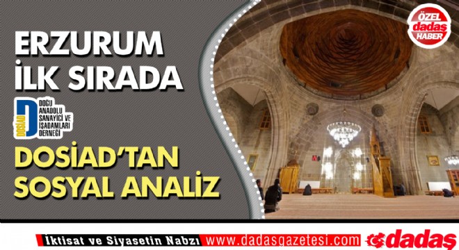 Erzurum ilk sırada