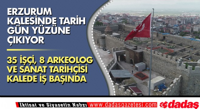 Erzurum kalesinde tarih gün yüzüne çıkıyor