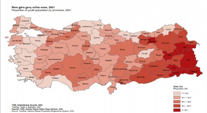 Erzurum Ülkede 13, Bölgede 7’inci sırada