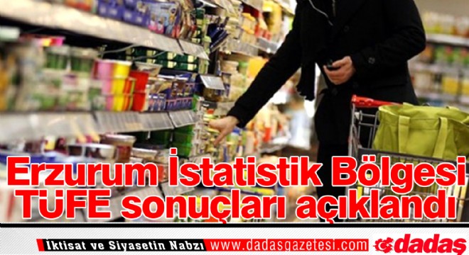 Erzurum İstatistik Bölgesi TÜFE sonuçları açıklandı