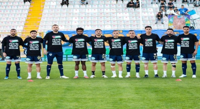 Erzurumspor dan Filistin e destek çağrısı