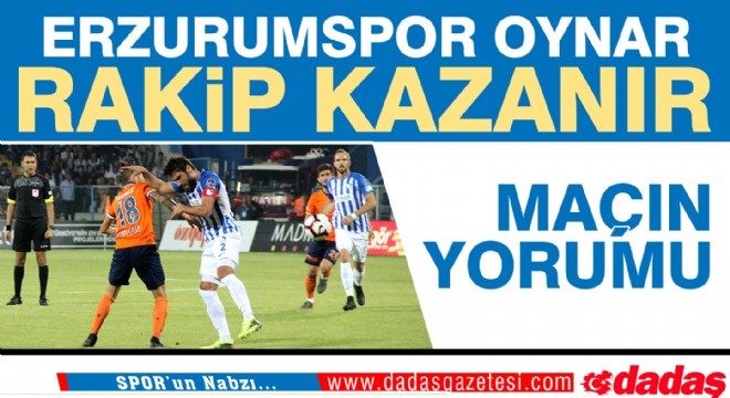 Erzurumspor taraftarına şok yaşattı: 0-1