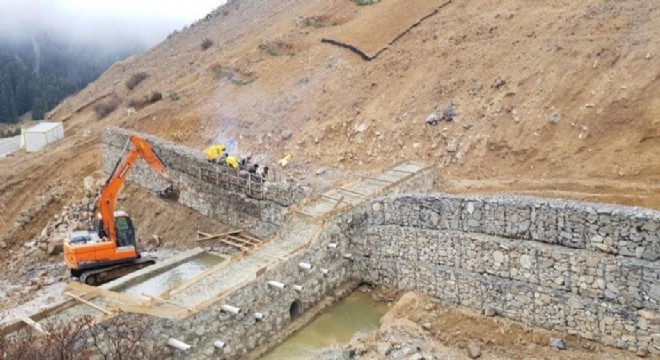 Erzurum’da 6 alanda sel kontrol projesi gerçekleştirildi