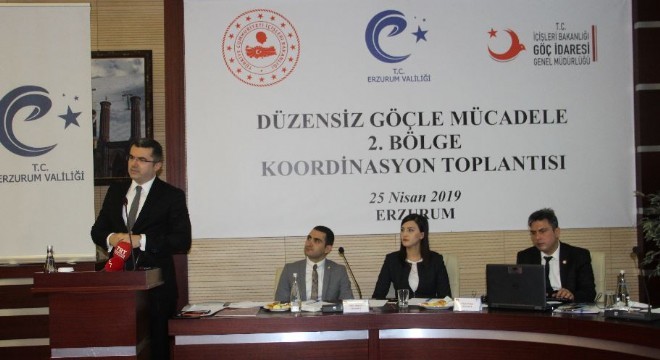 Erzurum’da Düzensiz Göçle Mücadele toplantısı
