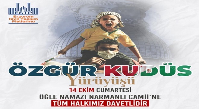 Erzurum’da İsrail telin edilecek