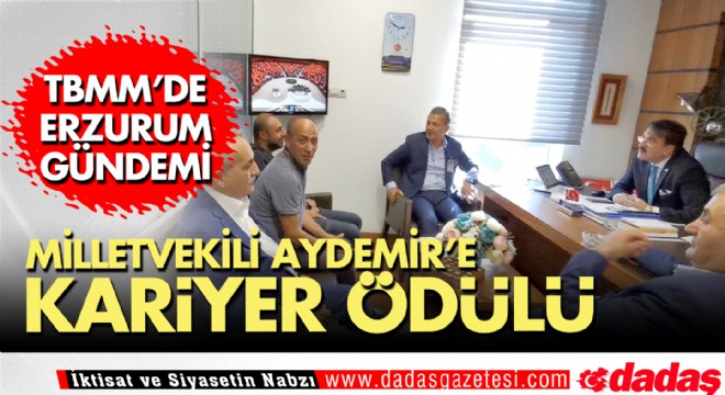 Milletvekili Aydemir’e kariyer ödülü