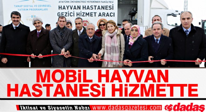 Mobil hayvan hastanesinin açılışı yapıldı