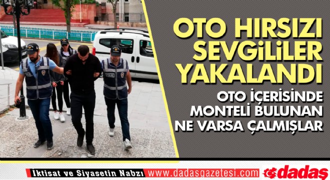 Oto hırsızı sevgililer güvenlik kamerasında