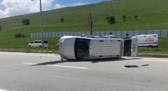 Pasinler yolunda kaza: 1 yaralı