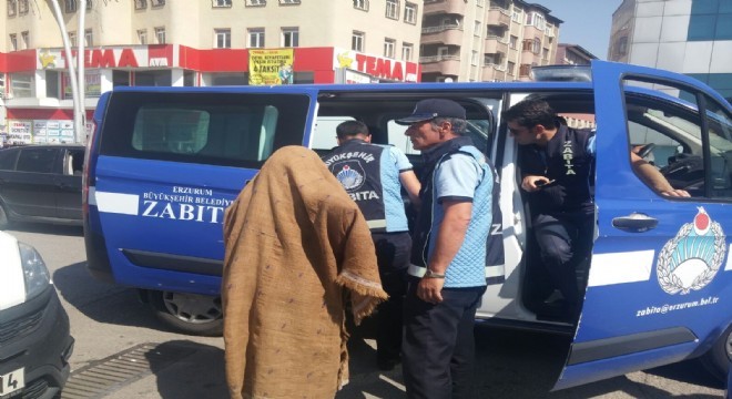 Polis ve zabıtadan ortak dilenci operasyonu