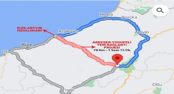 Rize - Erzurum yolu projesinde geri sayım