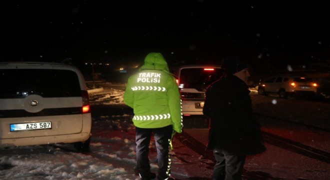 Sakaltutan da ulaşıma kar engeli