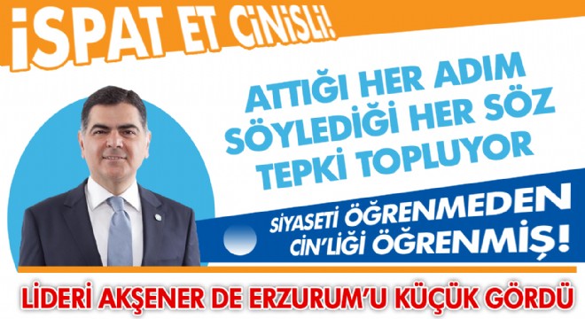 Siyaseti öğrenmeden CİN’liği öğrenmiş!