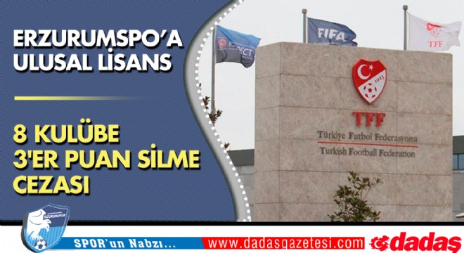 TFF den 8 kulübe 3 er puan silme cezası