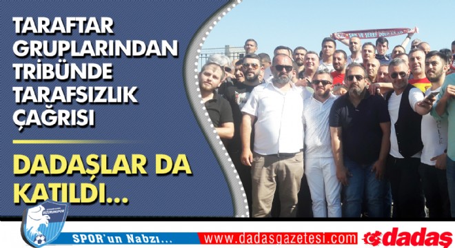 Taraftar gruplarından tribünde tarafsızlık çağrısı