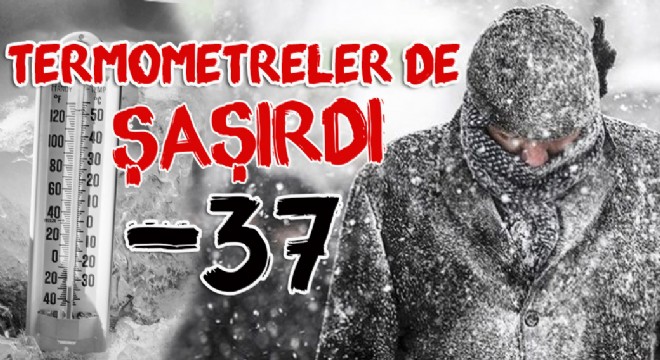 Termometreler de şaşırdı: -37