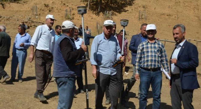 Terörden temizlenen köye ilk kez kadastro girdi