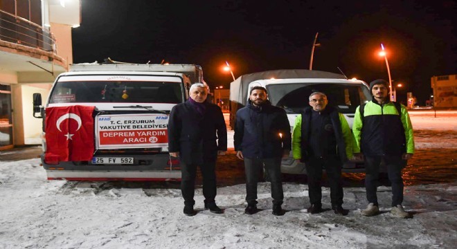 Yakutiye ve Aziziye Belediyeleri Hatay’da