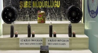 16.7 kilo metamfetamin ele geçirildi