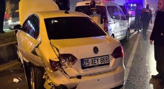 Erzurum - Tortum yolunda zincirleme kaza