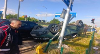 Kars yolunda trafik kazası: 2 yaralı