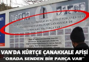 Van da Kürtçe Çanakkale afişi 