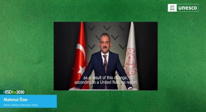 Özer, COP27’de Türkiye’nin eğitim politikalarını anlattı