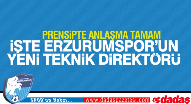 İşte Erzurumspor un Yeni Teknik Direktörü