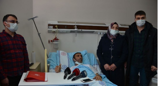 Şehit babası ambulans uçakla Erzurum’a getirildi