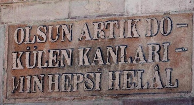 Şehitlikteki yazım hatası düzeltilecek